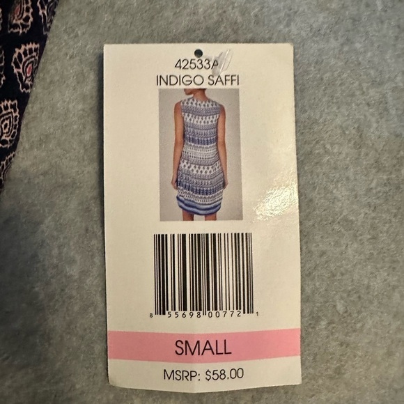 NWT beach lunch lounge blue dress size S - Picture 5 of 7